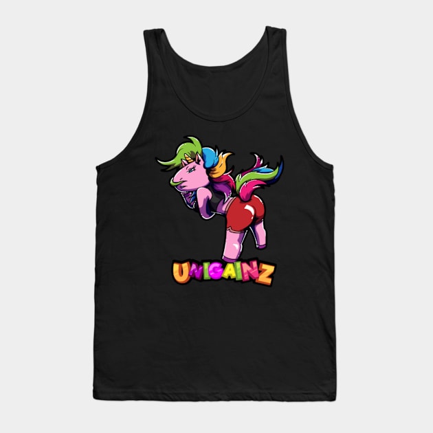 Unicorn Training Gain Weight Biceps Woman Tank Top by Xizin Gao